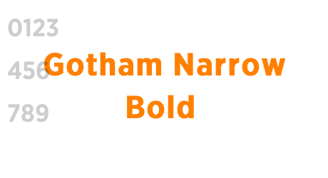 Gotham Narrow Bold