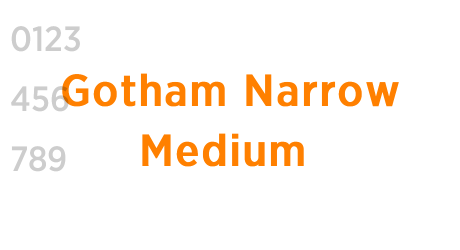 Gotham Narrow Medium