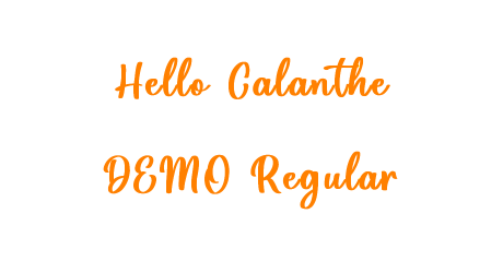 Hello Calanthe DEMO Regular