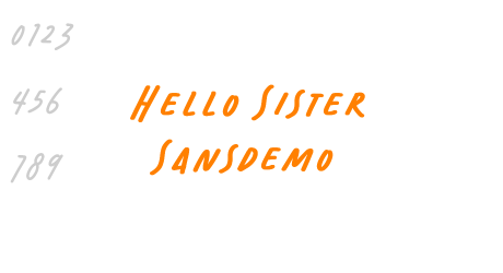 Hello Sister Sansdemo