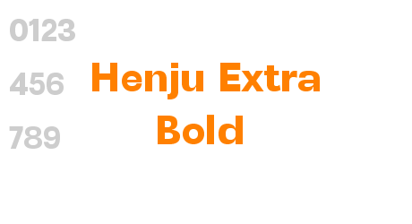 Henju Extra Bold
