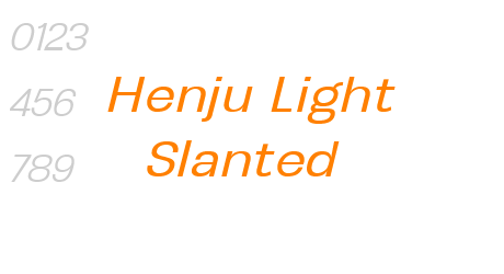Henju Light Slanted