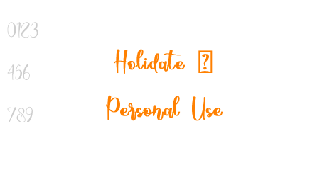 Holidate – Personal Use