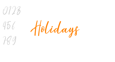 Holidays