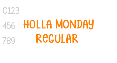 Holla Monday Regular