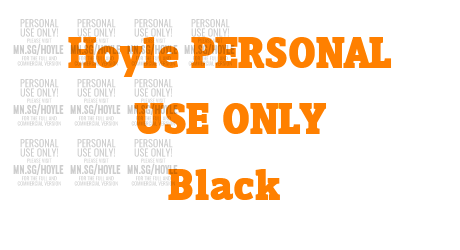 Hoyle PERSONAL USE ONLY Black