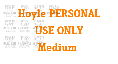Hoyle PERSONAL USE ONLY Medium