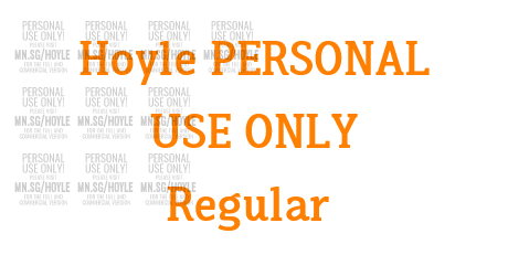 Hoyle PERSONAL USE ONLY Regular