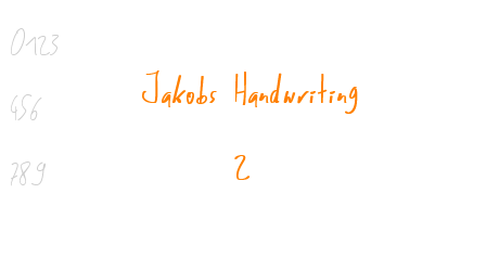Jakobs Handwriting 2
