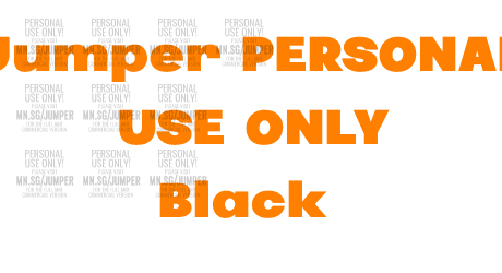 Jumper PERSONAL USE ONLY Black