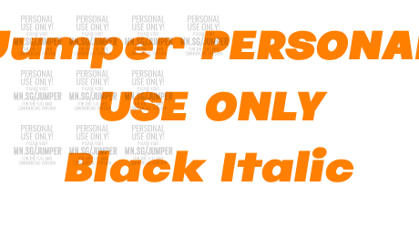 Jumper PERSONAL USE ONLY Black Italic