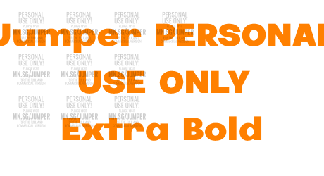 Jumper PERSONAL USE ONLY Extra Bold