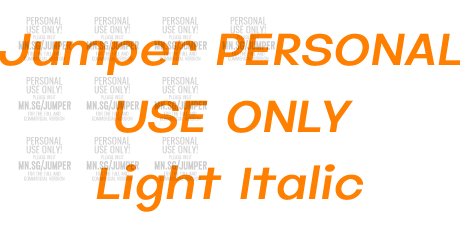 Jumper PERSONAL USE ONLY Light Italic