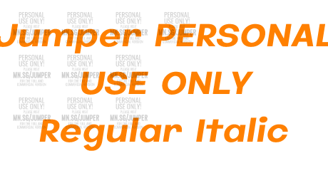 Jumper PERSONAL USE ONLY Regular Italic