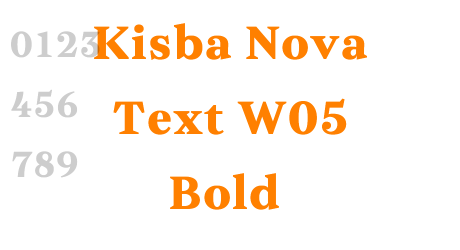 Kisba Nova Text W05 Bold