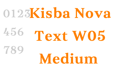 Kisba Nova Text W05 Medium