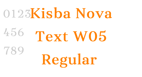 Kisba Nova Text W05 Regular
