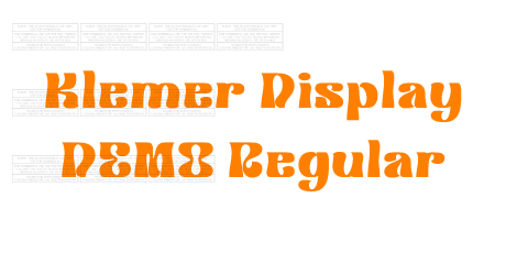 Klemer Display DEMO Regular