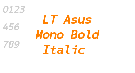 LT Asus Mono Bold Italic