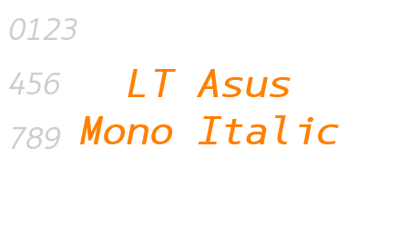 LT Asus Mono Italic