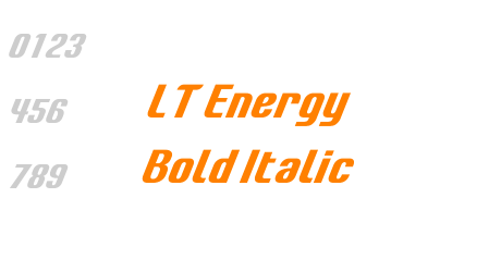 LT Energy Bold Italic