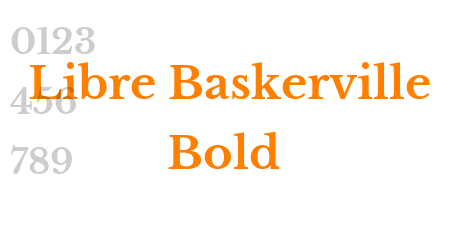 Libre Baskerville Bold