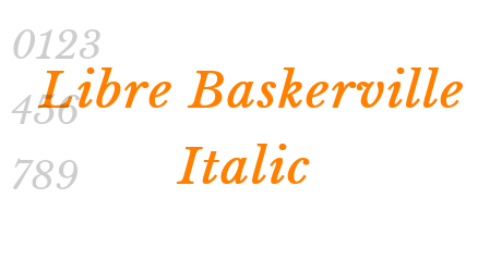 Libre Baskerville Italic