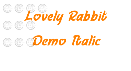 Lovely Rabbit Demo Italic