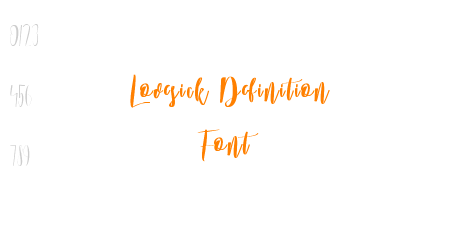 Lovesick Definition Font
