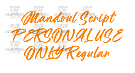 Mandoul Script PERSONAL USE ONLY Regular