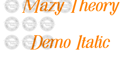 Mazy Theory Demo Italic