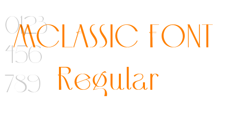 MCLASSIC FONT Regular