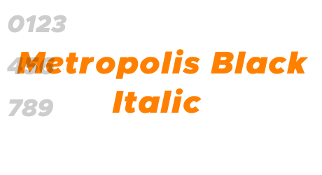 Metropolis Black Italic