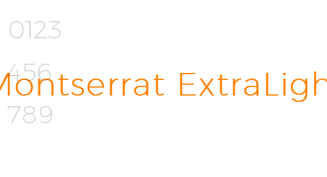 Montserrat ExtraLight