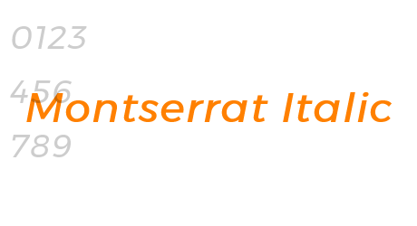 Montserrat Italic