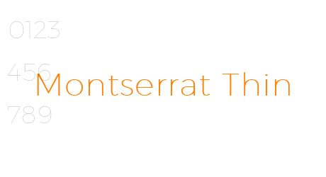 Montserrat Thin