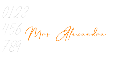 Mrs Alexandra