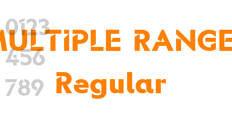 MULTIPLE RANGES Regular