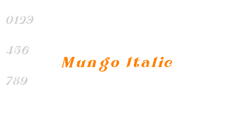 Mungo Italic