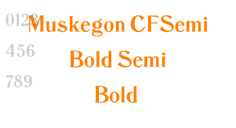 Muskegon CFSemi Bold Semi Bold