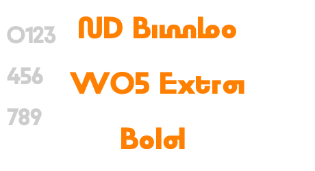 ND Bimbo W05 Extra Bold
