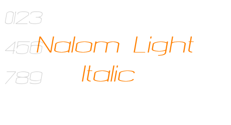 Nalom Light Italic