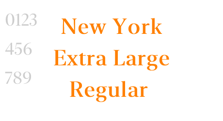 New York Extra Large Regular