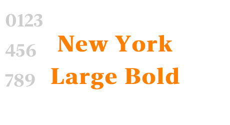 New York Large Bold