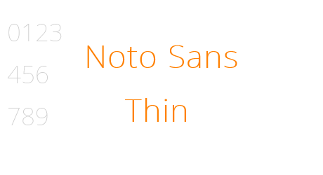 Noto Sans Thin