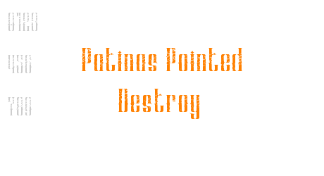 Patinas Pointed Destroy