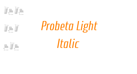 Probeta Light Italic