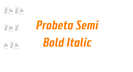 Probeta Semi Bold Italic