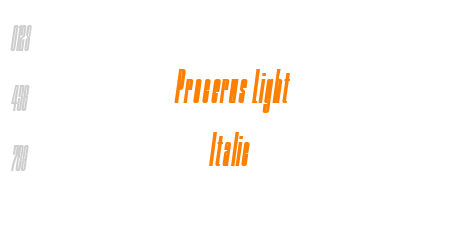 Procerus Light Italic