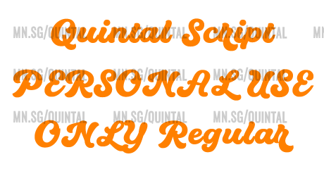 Quintal Script PERSONAL USE ONLY Regular
